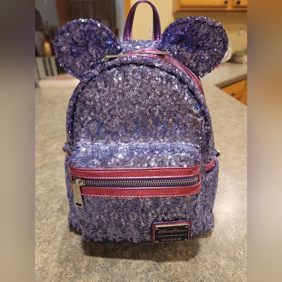 NWT Disney Loungefly Purple Potion sequin - Picture 2 of 11